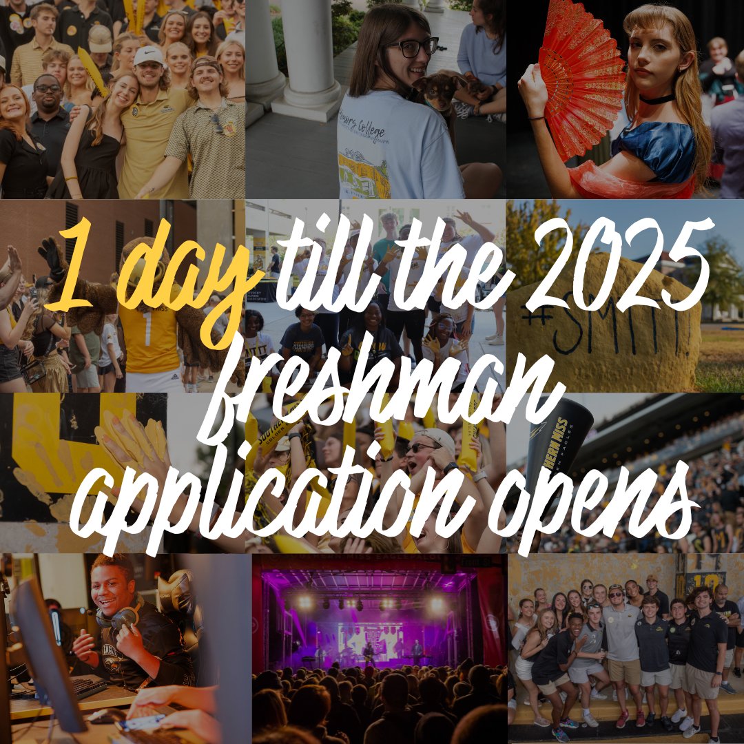 TOMORROW is the big day - our 2025 freshman application for admission opens! Are you ready? #SMTTT #ChooseUSM