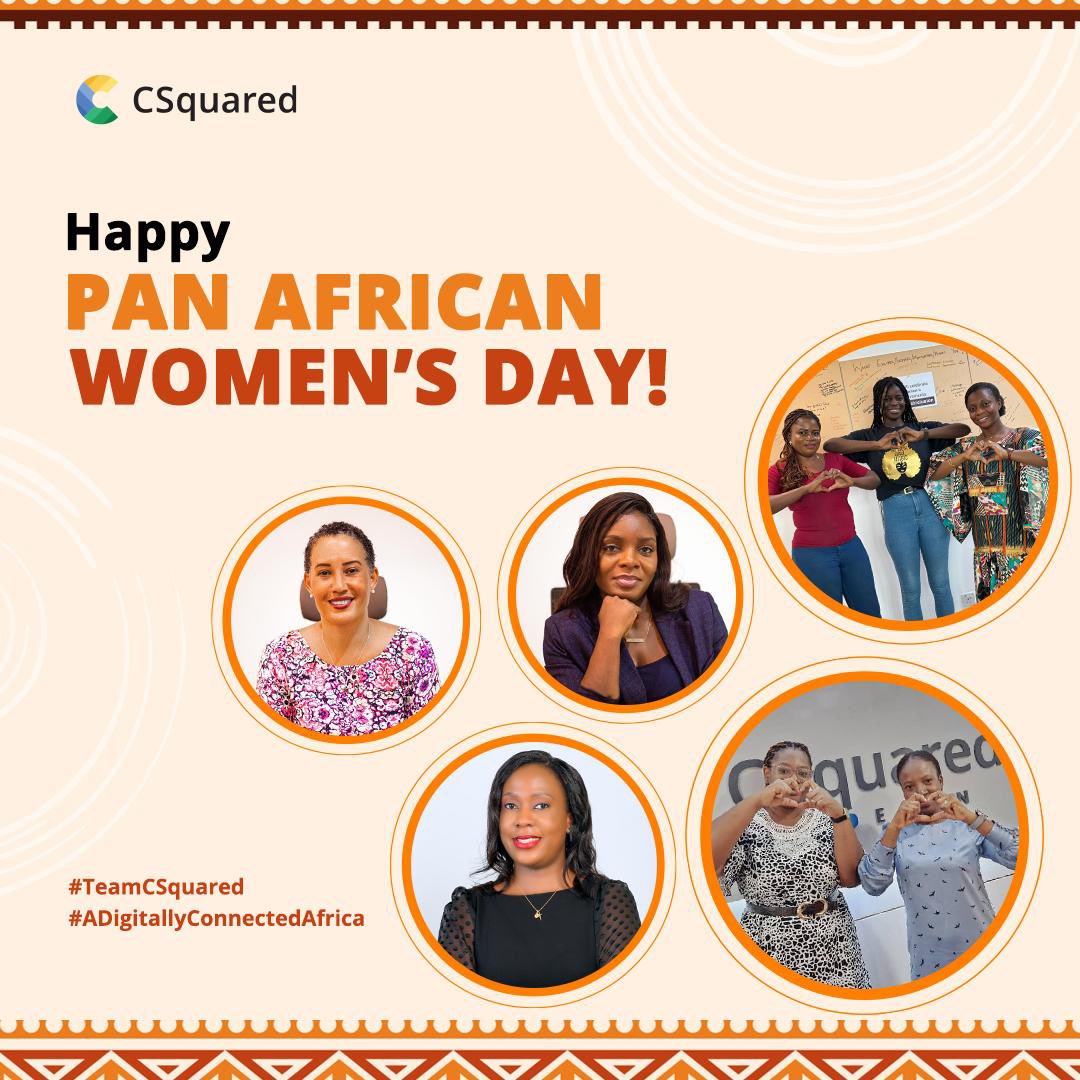 CSquared_Africa's tweet photo. Happy Pan African Women’s Day! We celebrate  our very own staff at CSquared, they are the true embodiment of what Pan-Africanism means. #TeamCSquared #ADigitallyConnectedAfrica https://t.co/9W8avjkB1K