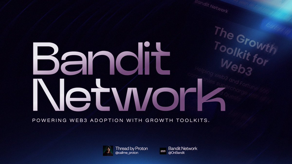 Callme_Proton's tweet photo. Do you have a web 3 project struggling with user onboarding, engagement strategies or lack of collaboration opportunities
Lucky you! @OnBndit has you covered ๐ฏ โ
๏ธ
How๐คทโโ๏ธ?
Keep reading โ โ
A Thread ๐งต ๐ชก #BanditNetwork #BanditBounty https://t.co/P54Hamcskz