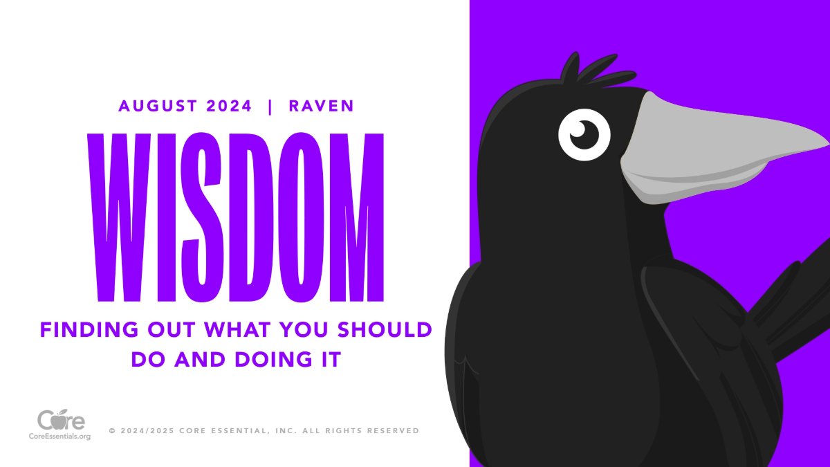 A new school year is here! Our core value this month is #WISDOM.
Wisdom begins with wonder. Wisdom is finding out what you should do and doing it.

Learn more about our curriculum by going to coreessentials.org.