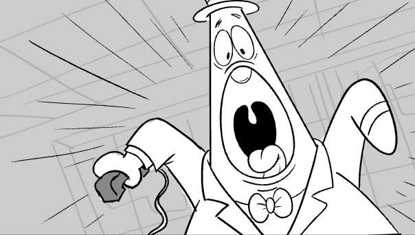 jengleeart's tweet image. Pat show "Pick Patrick's Path" board thread!! I did the bomb scene and had a ton of fun with the expressions! This was around the time I was becoming more comfortable in the business and I can feel the confidence rising in these drawings!