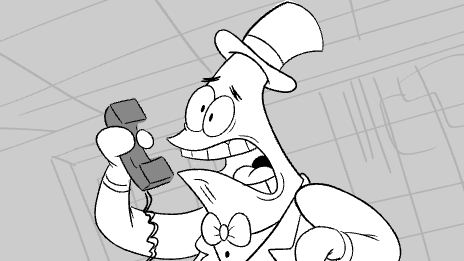 jengleeart's tweet image. Pat show "Pick Patrick's Path" board thread!! I did the bomb scene and had a ton of fun with the expressions! This was around the time I was becoming more comfortable in the business and I can feel the confidence rising in these drawings!