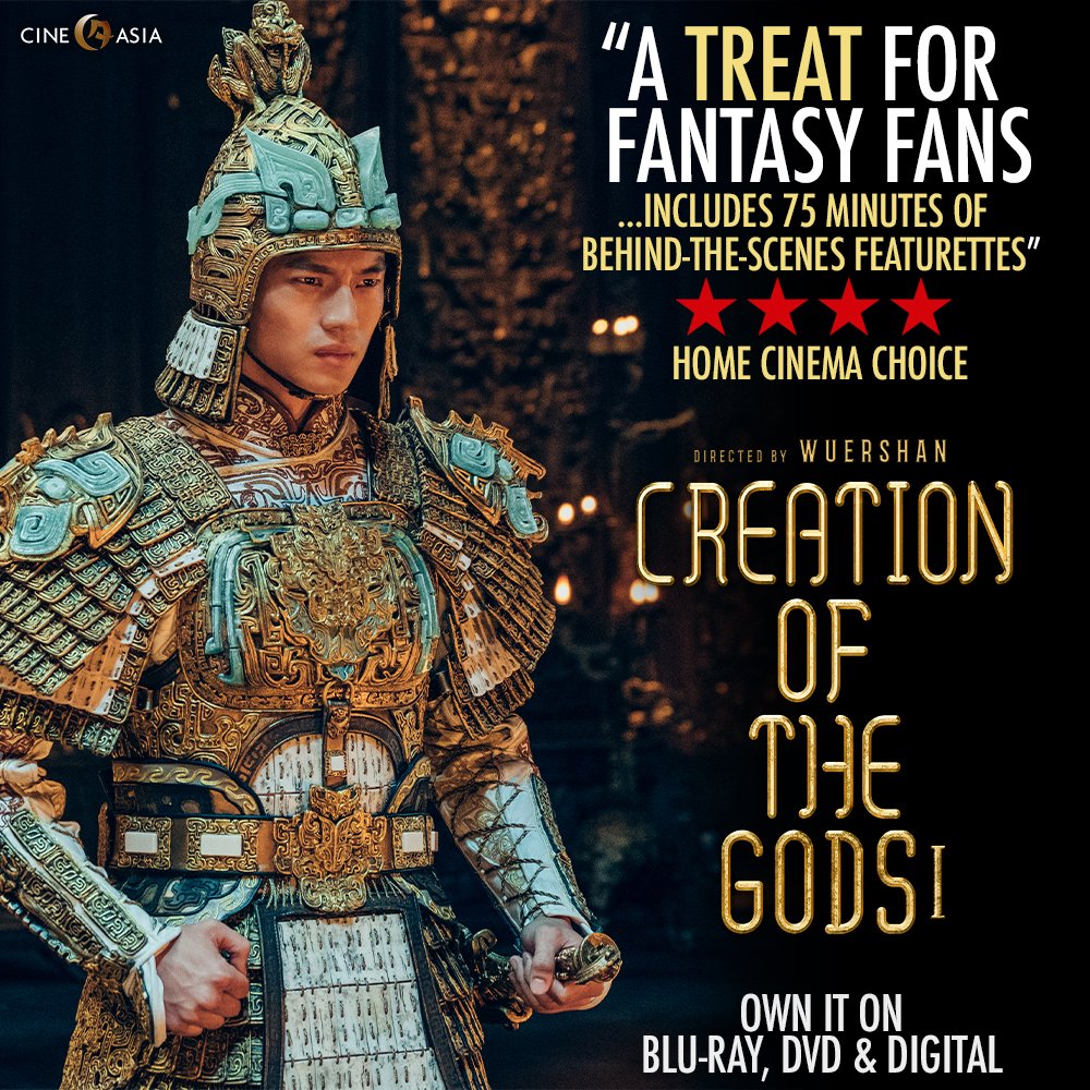 CineAsia (@cineasiauk) on Twitter photo Creation of the Gods I: Kingdom of Storms is "a treat for fantasy fans (and!) includes 75 minutes of behind-the-scenes featurettes" ★★★★ says Home Cinema Choice <a href="/HCCmag/">Home Cinema Choice</a>
An epic not to be missed! Own it now on Blu-ray, DVD & Digital 🔥💿
Order here: trinitycineasia.com/in-cinemas/cre… Creation of the Gods I: Kingdom of Storms is "a treat for fantasy fans (and!) includes 75 minutes of behind-the-scenes featurettes" ★★★★ says Home Cinema Choice <a href="/HCCmag/">Home Cinema Choice</a>
An epic not to be missed! Own it now on Blu-ray, DVD & Digital 🔥💿
Order here: trinitycineasia.com/in-cinemas/cre…