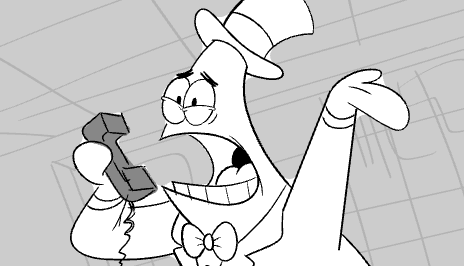 jengleeart's tweet image. Pat show "Pick Patrick's Path" board thread!! I did the bomb scene and had a ton of fun with the expressions! This was around the time I was becoming more comfortable in the business and I can feel the confidence rising in these drawings!