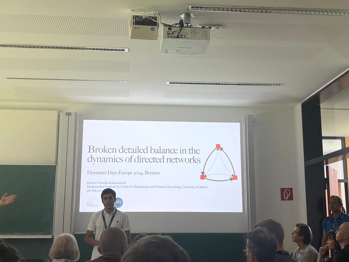 I was very happy to be able to present some of my recent work on nonequilibrium network dynamics at Dynamics Days Europe in Bremen, Germany <a href="/constructor_uni/">Constructor University</a> <a href="/days_europe/">Dynamics Days Europe</a>.

The full preprint can be read here: arxiv.org/abs/2402.19157

:)