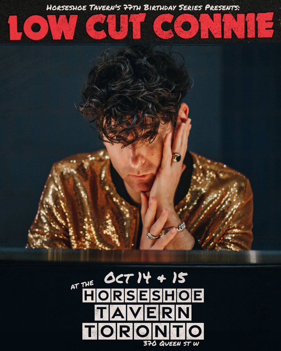💥JUST ANNOUNCED💥 Excited to announce the first artist of our 77th Birthday Series,  Philly rockers @LowCutConnie  for two nights on October 14th and 15th!

📅14th with Will Dailey
🗓15th with Josh Bravener &amp; The Hypochondriacs

🎟🎟🎟 Tickets on sale now!