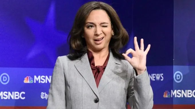 PopCrave's tweet photo. Maya Rudolph will be reprising her role as Kamala Harris on ‘SNL’ through the 2024 presidential election. https://t.co/aQUGdu8tCg