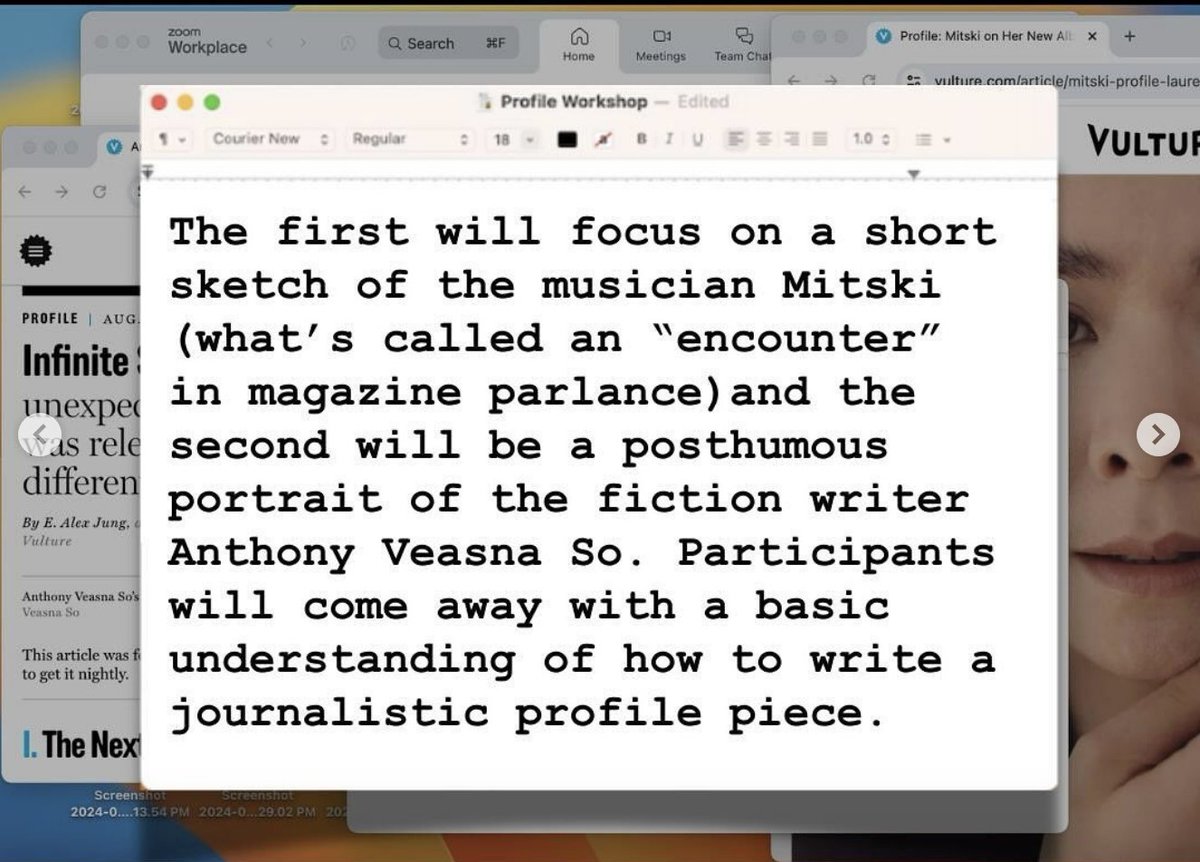 e_alexjung's tweet image. hi hi, i'm doing a profile writing workshop on sept. 10 6-8 pm EST to raise money for a family in gaza. pls sign up and share!