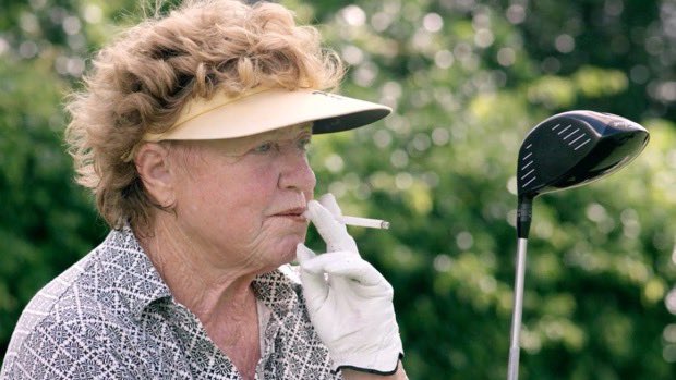 🚨⛳️🙌🏻 #NEW: JoAnne Carner is teeing it up in the U.S. Senior Women's  Open this week at the age of 85. Nicknamed 'Big Mama' and still smoking  cigarettes, the 43-time LPGA Tour