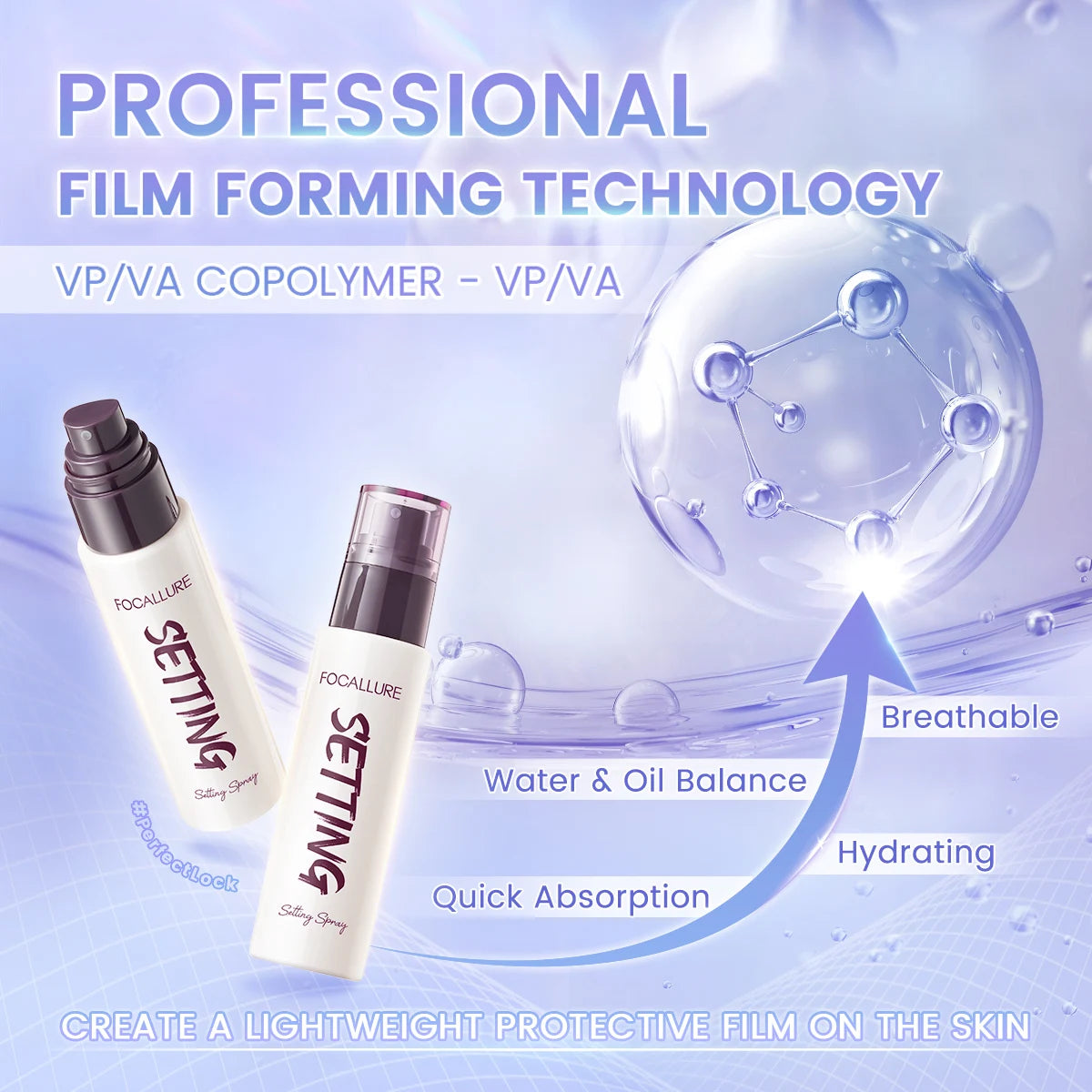 LumiPureShop's tweet photo. 💧 Hydrate &amp; Lock Makeup! 💧 FOCALLURE's Setting Spray delivers long-lasting hydration and controls shine. Quick-drying, flawless finish! 🌟 #FOCALLURE #MakeupLock https://t.co/Yx49P1BeRi