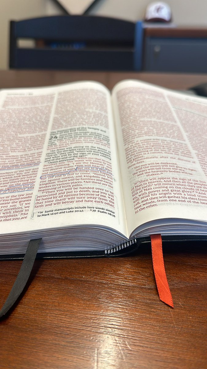 With so much noise and worldly uncertainty, the words in red bring calm and peace. 

This is where the truth is found in a world clouded with confusion.