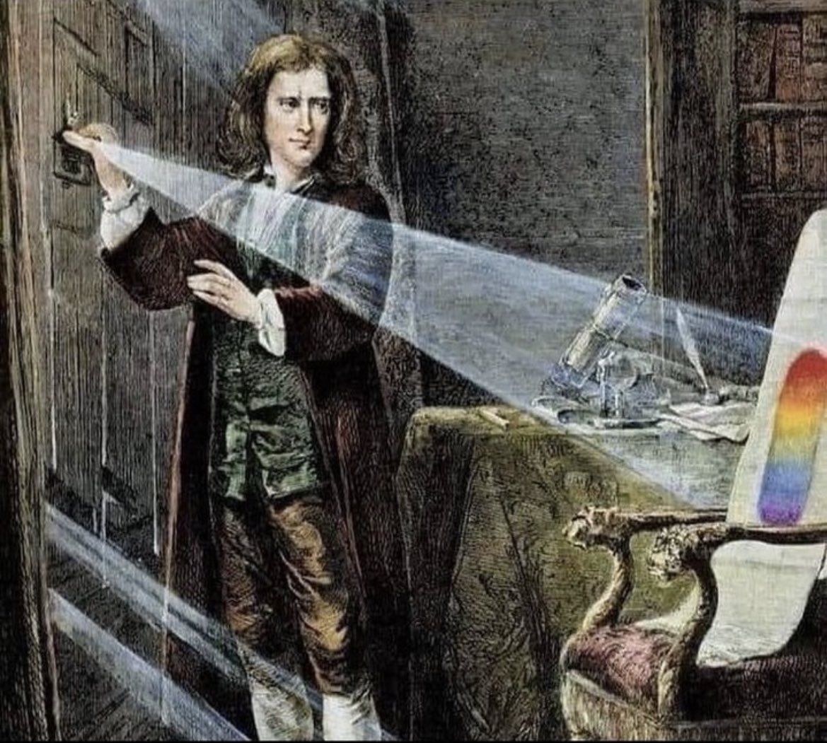 yayarea22_eth's tweet image. Isaac Newton demonstrating that going outside is gay(c. 1670)