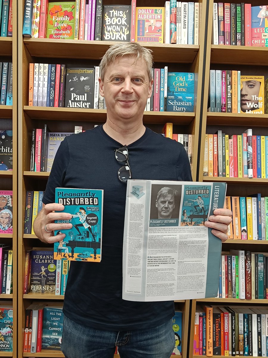 Five Leaves Bookshop (@fiveleavesbooks) on Twitter photo Author Vistit! Local novelist and comedy staff writer (8 Out of 10 Cats & Sean Lock and many others) popped in to sign copies of his latest, 'Pleasantly Disturbed'.
Read more in this month's <a href="/LeftLion/">LeftLion Magazine Nottingham</a> (p.37, also pictured!) Author Vistit! Local novelist and comedy staff writer (8 Out of 10 Cats & Sean Lock and many others) popped in to sign copies of his latest, 'Pleasantly Disturbed'.
Read more in this month's <a href="/LeftLion/">LeftLion Magazine Nottingham</a> (p.37, also pictured!)