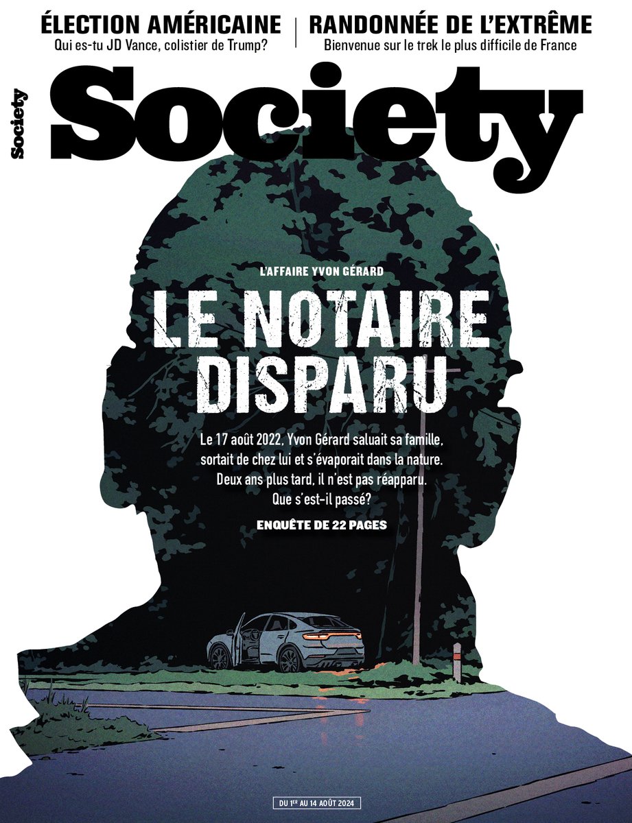 Notaire à succès, Yvon Gérard a disparu sans laisser de trace il y a bientôt deux ans. Suicide? Meurtre? Disparition volontaire? Society mène l'enquête dans un récit de 22 pages à retrouver dès ce soir en numérique et demain chez tous les marchands de presse.