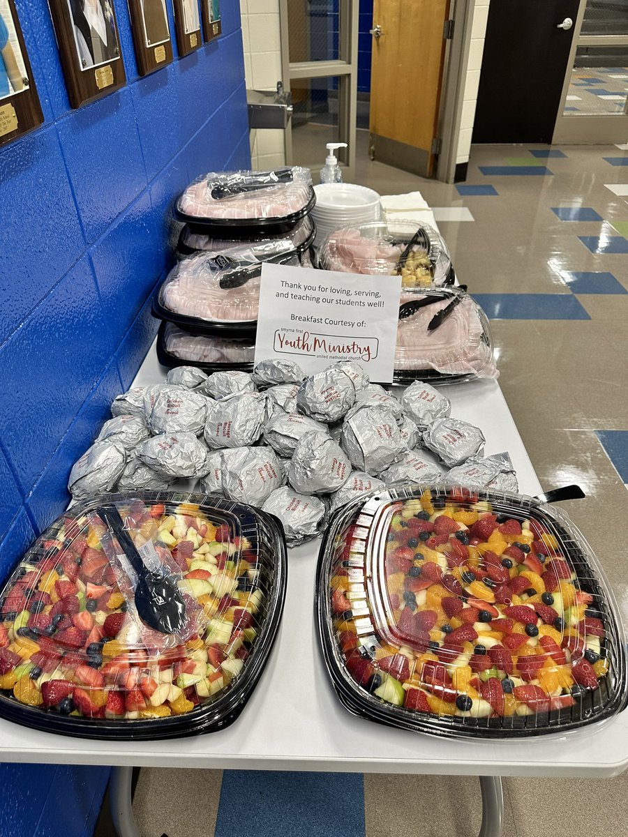Griffin MS Wildcats (@gms_wildcats) on Twitter photo Thank you to <a href="/smyrnafumc/">Smyrna First UMC</a> for providing a delicious breakfast for our staff! It was a fantastic way to fuel up before we get everything in place for tomorrow! <a href="/DrLoraleeHill/">Loralee Hill</a> <a href="/LynzeeCourtney/">Lynzee Courtney</a> <a href="/ButlerNneka/">Nneka Butler</a> <a href="/mbeas21/">Mia Beasley</a> Thank you to <a href="/smyrnafumc/">Smyrna First UMC</a> for providing a delicious breakfast for our staff! It was a fantastic way to fuel up before we get everything in place for tomorrow! <a href="/DrLoraleeHill/">Loralee Hill</a> <a href="/LynzeeCourtney/">Lynzee Courtney</a> <a href="/ButlerNneka/">Nneka Butler</a> <a href="/mbeas21/">Mia Beasley</a>