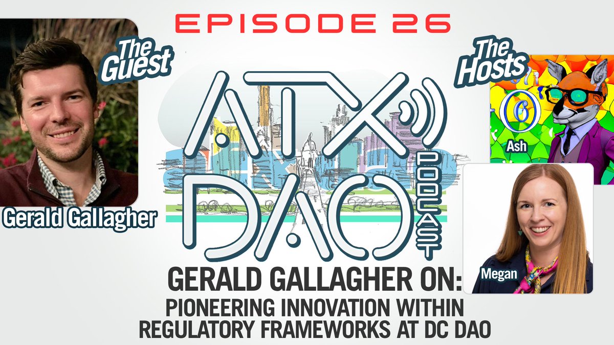 ATX DAO (@atxdao) on Twitter photo 🎙️New ATX DAO Podcast Episode🎙️
This week, <a href="/MegNogATX/">Megan Murray</a> and <a href="/ashinthewild/">ashinthewild</a> had an insightful chat with <a href="/thatgerald/">Gerald Gallagher</a> from <a href="/DCDAOxyz/">DC DAO</a> about building a DAO, legal entities, and Washington DC’s crypto scene. Tune in for updates on Ethereum, NFTs, and crypto policy!
Tune in:
🎧 🎙️New ATX DAO Podcast Episode🎙️
This week, <a href="/MegNogATX/">Megan Murray</a> and <a href="/ashinthewild/">ashinthewild</a> had an insightful chat with <a href="/thatgerald/">Gerald Gallagher</a> from <a href="/DCDAOxyz/">DC DAO</a> about building a DAO, legal entities, and Washington DC’s crypto scene. Tune in for updates on Ethereum, NFTs, and crypto policy!
Tune in:
🎧