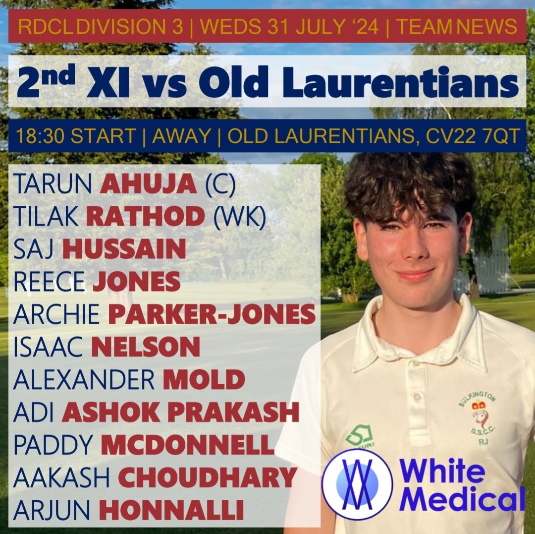 Here's how we are lining up for tonight's RDCL matches