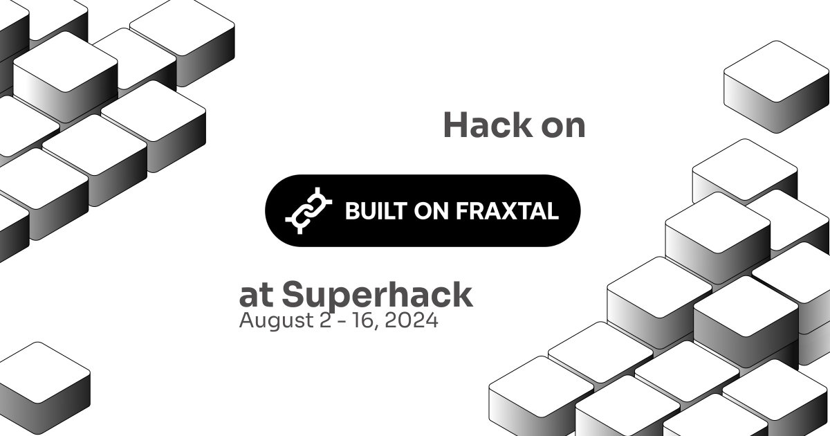 Excited to announce that <a href="/fraxfinance/">Frax Finance ¤⛓️¤</a> is joining Superhack as Fraxdal ⚫️

Build on top of Fraxtal with its exciting blockspace incentives and Fractal scaling roadmap and get rewarded!

Apply to build at Superhack: ethglobal.com/superhack