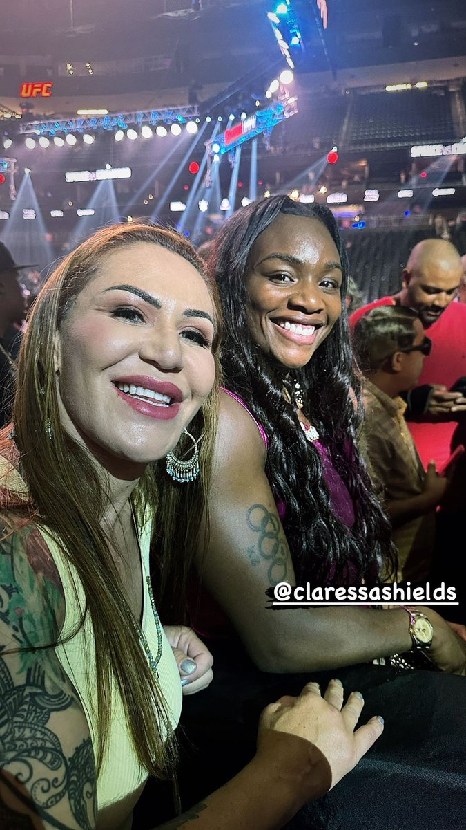 A year ago:
<a href="/criscyborg/">CrisCyborg.Com</a> and <a href="/Claressashields/">Claressa Gwoat Shields</a> took a photo at the <a href="/terencecrawford/">Terence Crawford</a> vs. <a href="/ErrolSpenceJr/">Errol Spence</a> fight

How Cris &amp; Claressa's relationship has changed in just a year