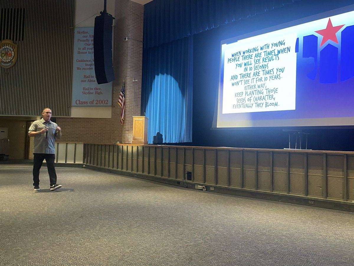 JoshRagsdale's tweet photo. UIL Director of Athletics Rey Zepeda @ray_zepeda1 addressing all Dallas ISD Athletic Coaches at the @dallasathletics Back to School Kickoff! 

@ConradCharger 
@DallasISDSupt @Barnett94Brian @MTTyeskie1 
@DanforDISD 
@DrBrianLusk 
@uiltexas 

#Back2SchoolKickoff https://t.co/1rAU4I6meE