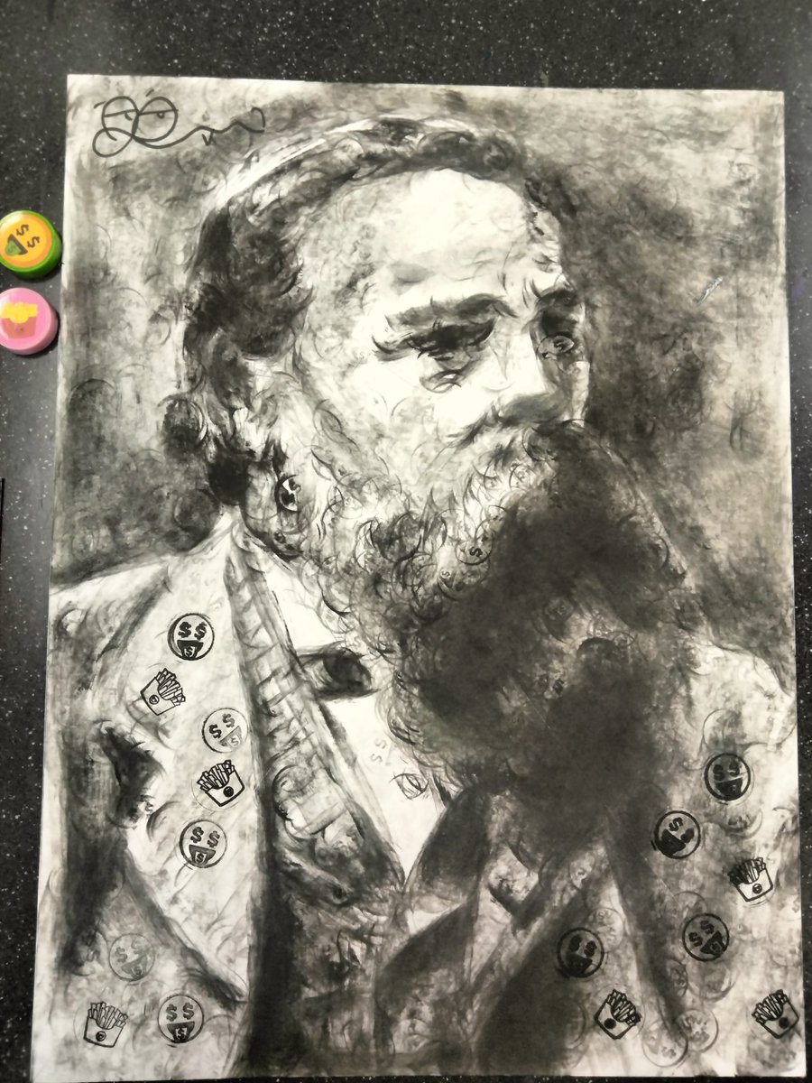 SocEngineCore's tweet image. Work from an art class I was in