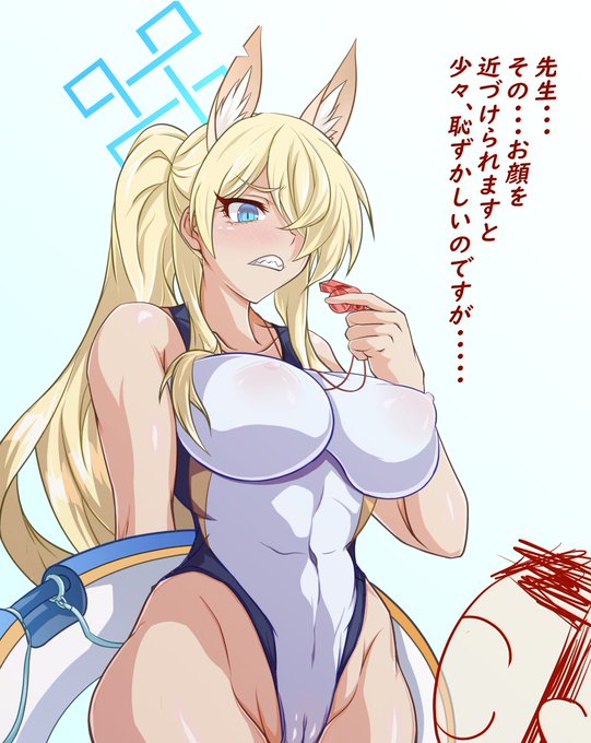 #今月描いた絵を晒そう(ブルアカ、ボンガ、十字架5)+各差分数枚。とボンガのジョジョ模写漫画っぽいもの。 