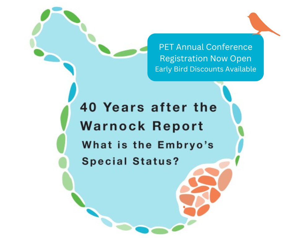 #PETconf24 is NOW Open for Registration
What Is the #Embryo's Special Status?
Wed 4 Dec 9.00am-5.00pm (GMT). Followed by drinks reception. London
Learn more: progress.org.uk/event/embryo-s…
Early bird discount until 13 Sept
#Fertility #embryologist #bioethics #law #stemcells
