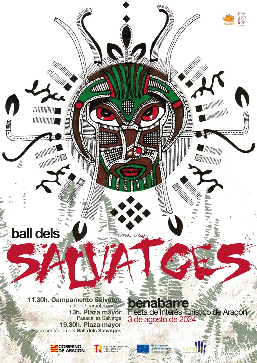 Este sábado 3 de Agosto #Benabarre celebra el Ball del Salvatges. Mas info: eldiariodehuesca.com/cultura/benaba…
