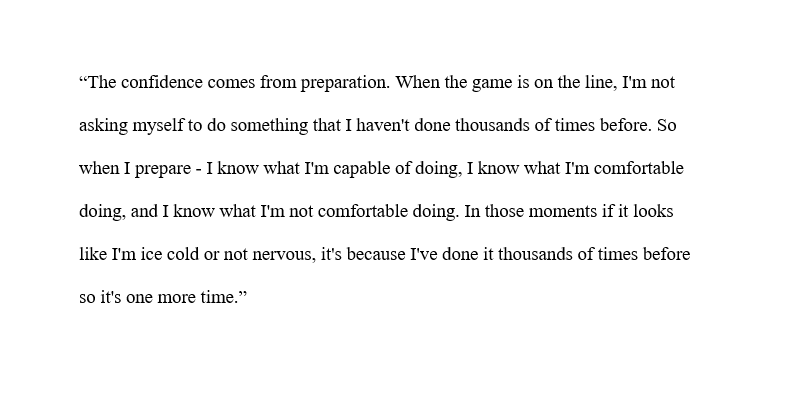 Confidence advice from Kobe Bryant: