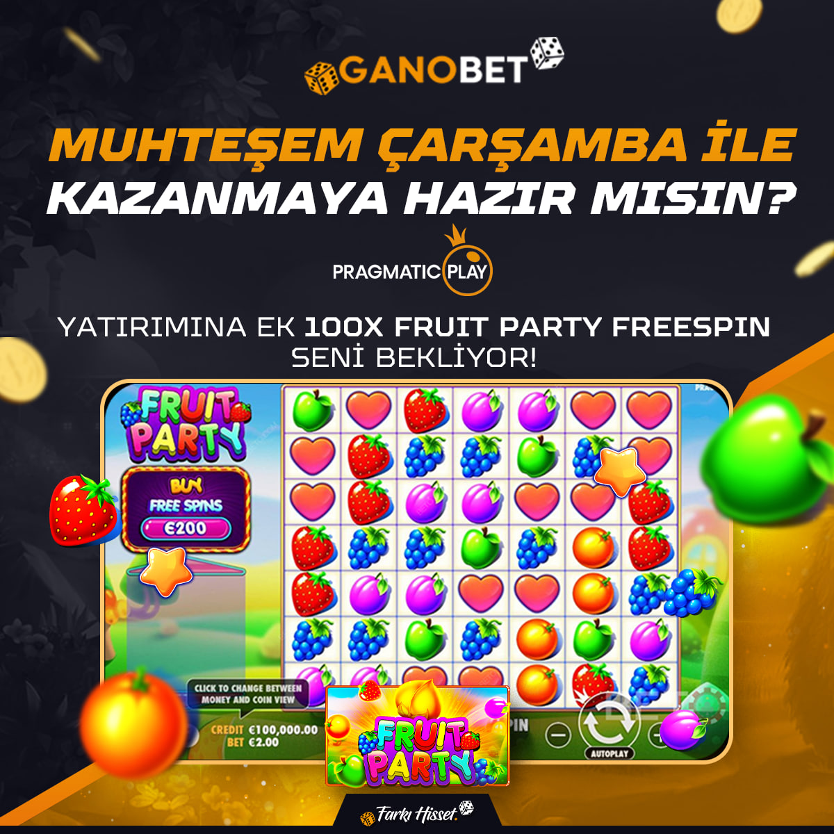 GANOBET MUHTEŞEM ÇARŞAMBA AKTİF!

🎰 YATIRIMA EK ''FRUIT PARTY''100X FREE SPIN  🎰

🤑KAZANÇ DOLU BİR ÇARŞAMBA İÇİN GANOBET'E DAVETLİSİNİZ!

👍GANOBET'İN AYRICALIKLI DÜNYASINDA SEN DE KAZAN!
