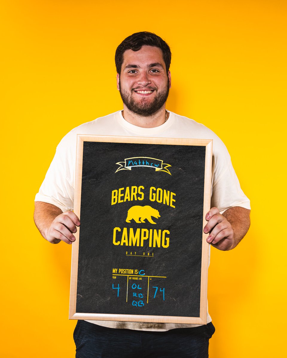 Fall Camp ready 😁🏕️

#GoBears | #ALLIN