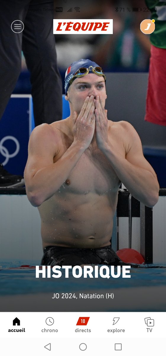 Que dire de plus.. L'histoire vient de s'écrire sois nos yeux. Personne ne l'avait jamais fait avant lui. Quel champion !