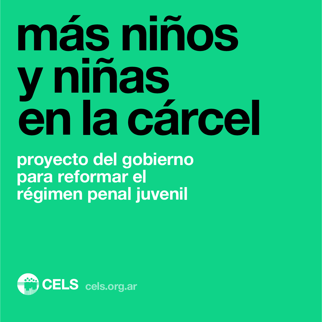 CELS_Argentina's tweet photo. Diputados empezó a tratar la reforma del régimen penal juvenil. La intención del gobierno es que niños, niñas y adolescentes puedan ser encarcelados desde los 13 años.

Esta reforma, en lugar de resolver los problemas actuales, los profundiza. 
🧵 https://t.co/6kakm3jmY0