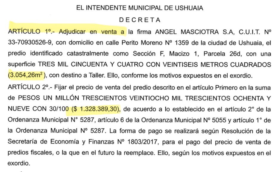 ricardogarratdf's tweet image. 3054 m2 a 1 millón 300 mil pesos.

El intendente #regalando el metro cuadrado de #tierra a la mitad de lo que cuesta el boleto del bondi. 

Mientras te mandan a seguir anotándote en listas fantasmas.