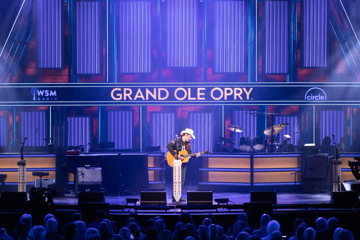 opry's tweet photo. Brad. Lainey. Vince. Post. 
Only the Opry. 

Catch them and even more on August 14 🎟️: https://t.co/OXjLgVfemI https://t.co/pHJEa9Jrmj
