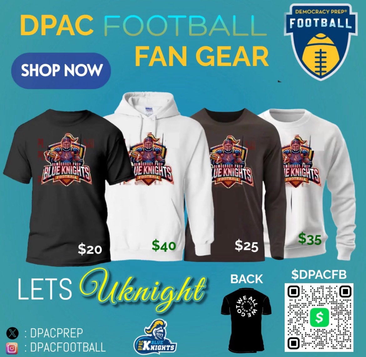 DpacPrep's tweet image. Get your DPAC Football Fan Gear before the Season begins..
