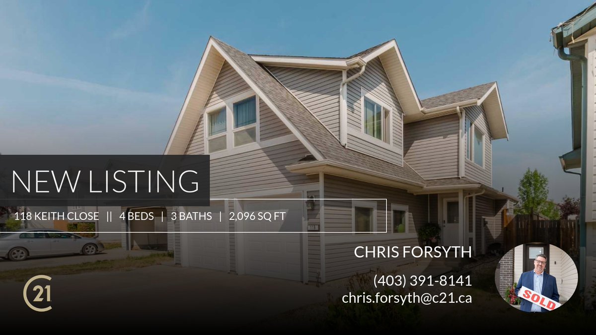 📍 New Listing 📍 Take a look at this fantastic new property that just hit the market located at 118 Keith Close in Red Deer. Reach out here or at (403) 391-8141 for more information!

Listed by Dale Devereaux

Chris Forsyth - Real... homeforsale.at/118_KEITH_CLOS…