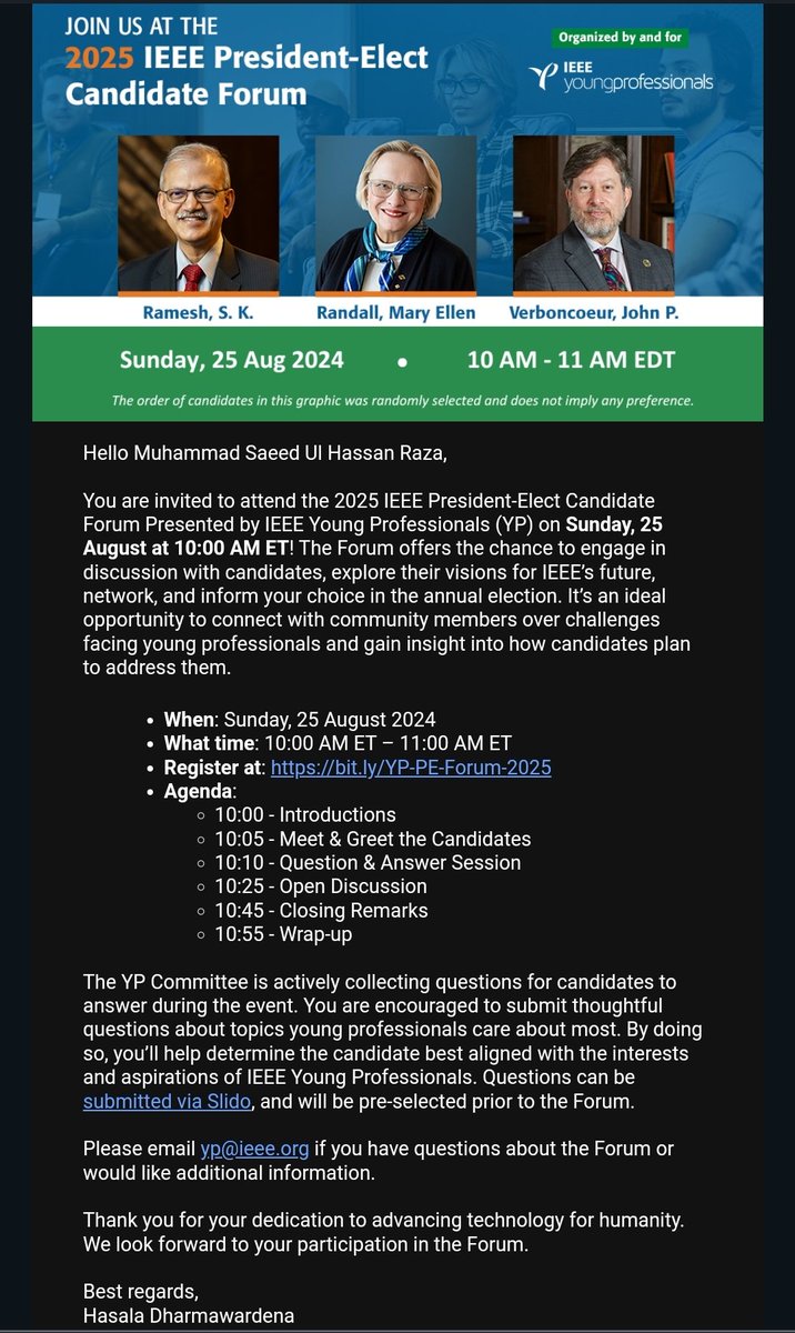 iammshr's tweet photo. 2025 IEEE President-Elect Candidate Forum Presented by IEEE Young Professionals (YP)

#IEEE #youngprofessionals #ieeeyp #ieeexp #iammshr #mshrverse https://t.co/xFABB9dWSk