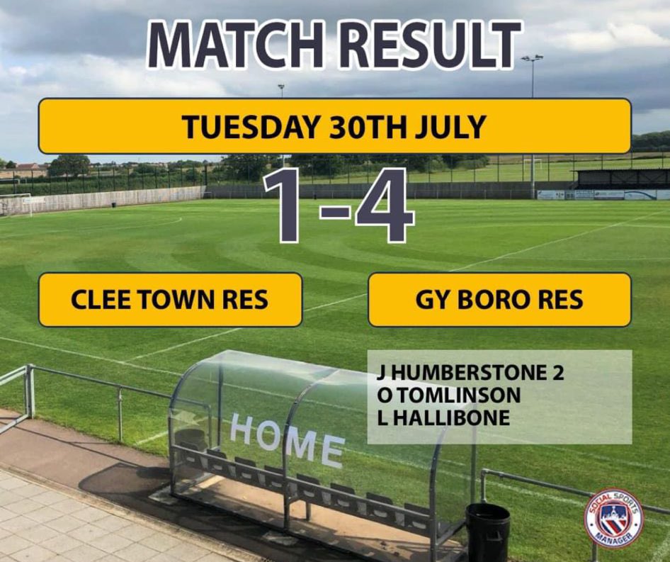 Last night we continued our pre season with a comfortable win against Clee Town Reserves