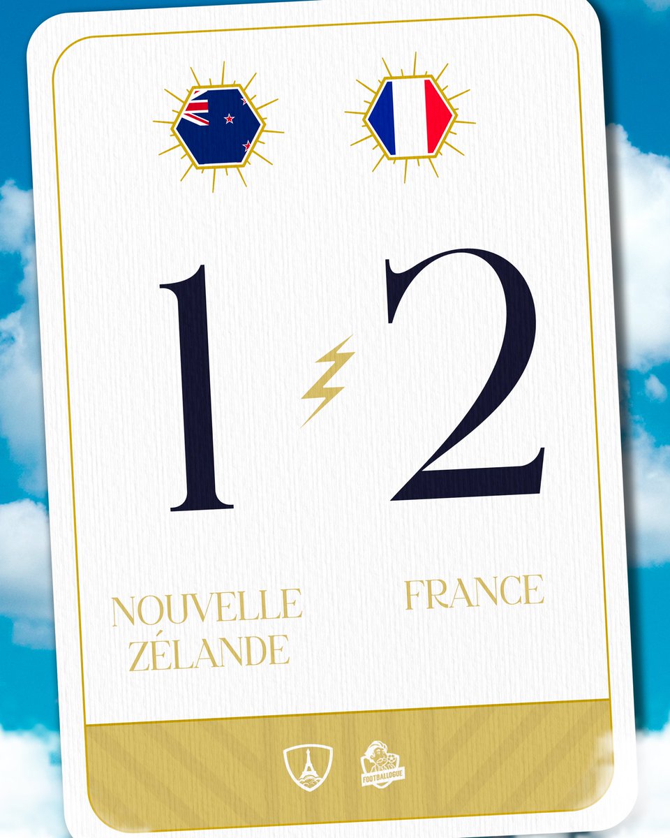 Footballogue's tweet photo. NOUVELLE-ZÉLANDE 🇳🇿 1-2 🇫🇷 FRANCE

⚽️ BUUUUUUUUUUUUUT DE LA MEILLEUR JOUEUSE : KATOTOOO !!!

ALLEZ LES FILLES !!! 👏

#PARIS2024 https://t.co/FYr1Q4RXX0