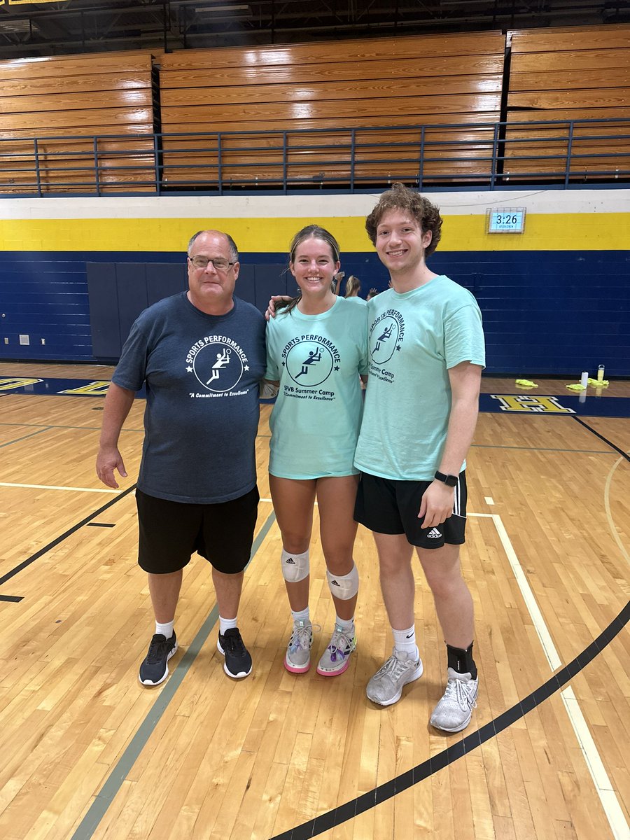 Great high school camp! Thank you to the Sports Performance coaches who came out! Excited to get into the season💙💛💙💛
