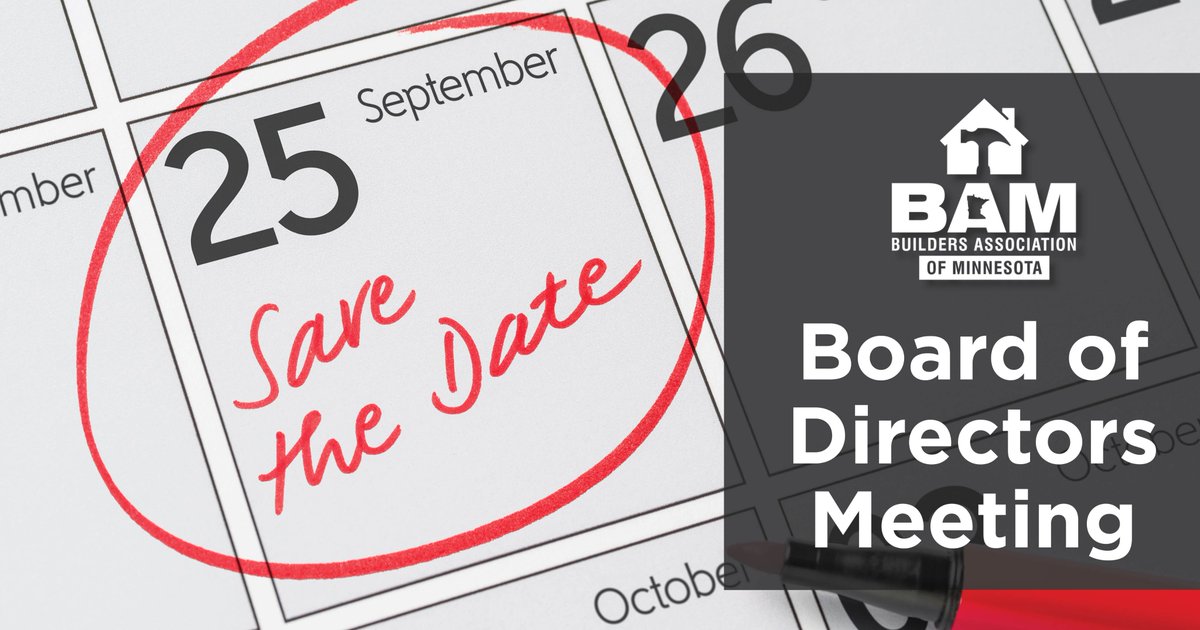 Save the date for our Board of Directors Meeting on September 25th!

The meeting will be proceeded by a delicious lunch and followed by a reception at the beautiful Holman’s Table in St. Paul.

Get more info here: bamn.org/events/bam-boa…