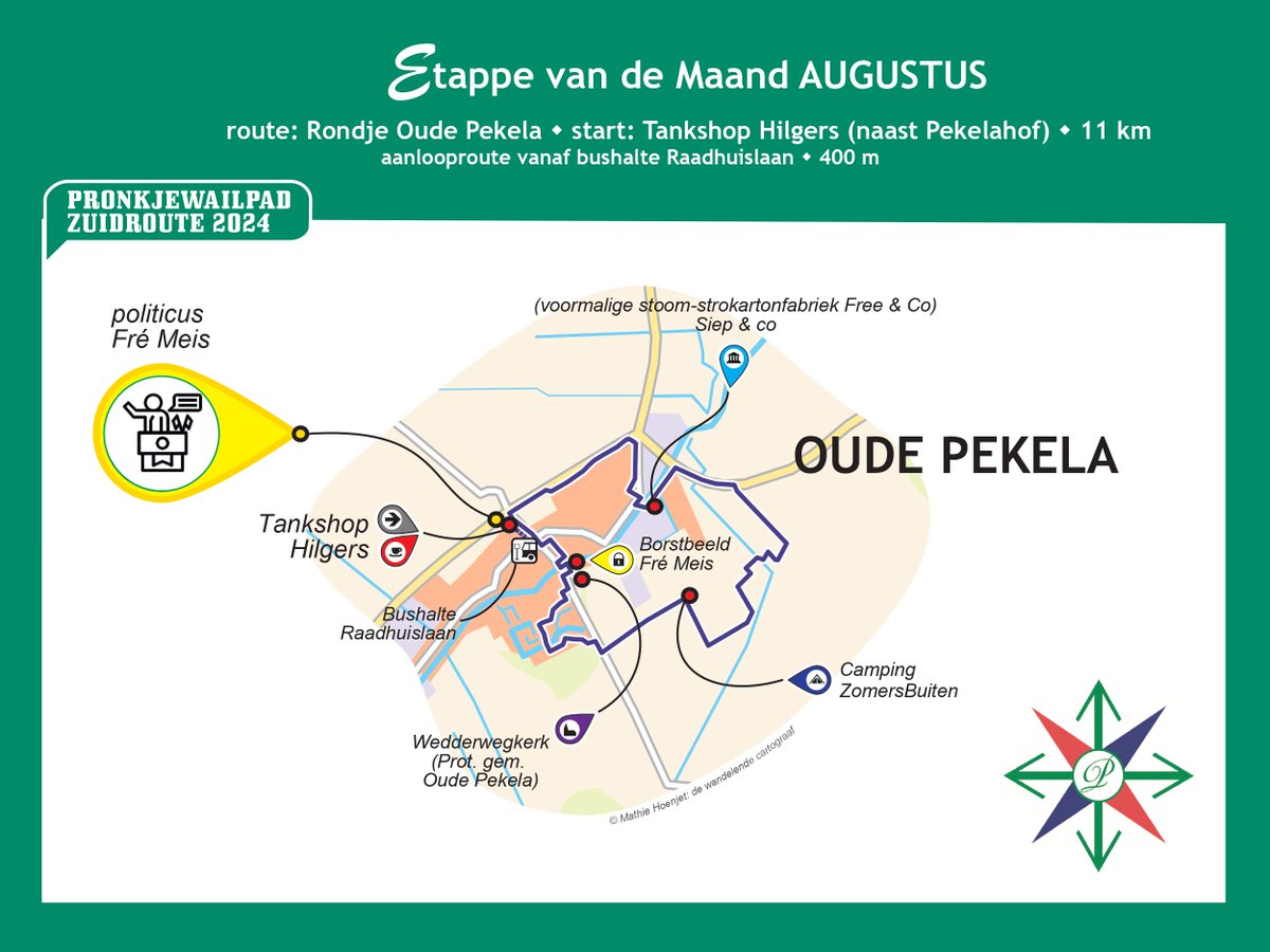 pronkjewailpad's tweet photo. Etappe van de maand augustus, geopend 3 augustus #pwp24. Samen op ontdekkingstocht? Verzamelen vanaf 10:00 uur bij #tankankshophilgers Oude Pekela. Er wordt met de klok mee gewandeld, #icoonfremeis, #siepco, #campingzomersbuiten,#wederwegkerk. #gastvrijgroningen Schrijf je nu in! https://t.co/BILS9E9ste