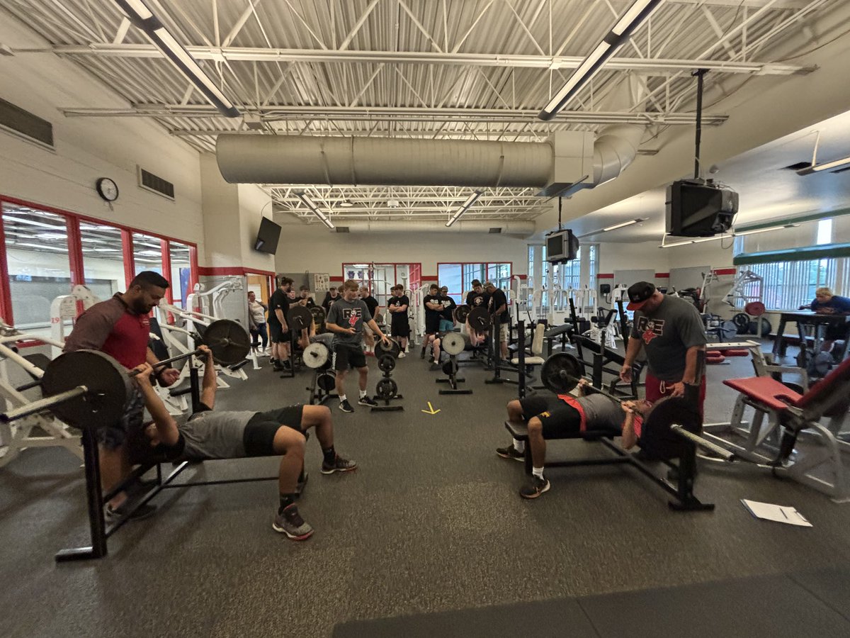 Last week our lineman competed in a Big Man Event at Slippery Rock High School.  Two years ago we came in last place in the 5 man sled push taking over 6 minutes to push it 50 yards.  This year we came in 1st place pushing it 50 yards in 14 seconds!  We are proud of our guys!