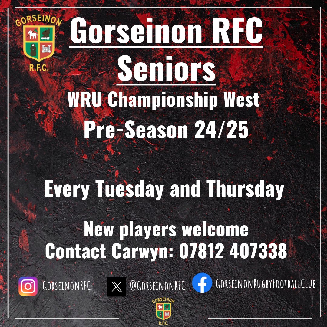 Gorseinon RFC 🔴⚪️ tweet media