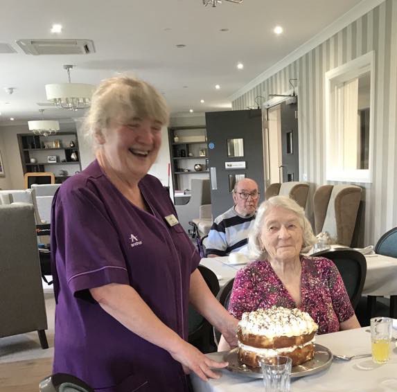 A big happy birthday to Irene love from all staff and residents 🎂💕🎉 #birthday #BirthdayCelebration  #Care #carehomes