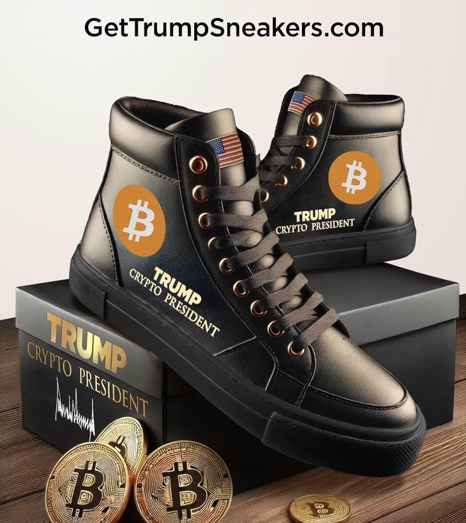 Cripto_Deluxe's tweet photo. 🔥ÚLTIMO🔥

🇺🇸 El presidente Donald Trump comienza a vender zapatillas #Bitcoin de edición limitada.

¡Increíble!

Fuente: watcherguru https://t.co/97pdn4IXoS