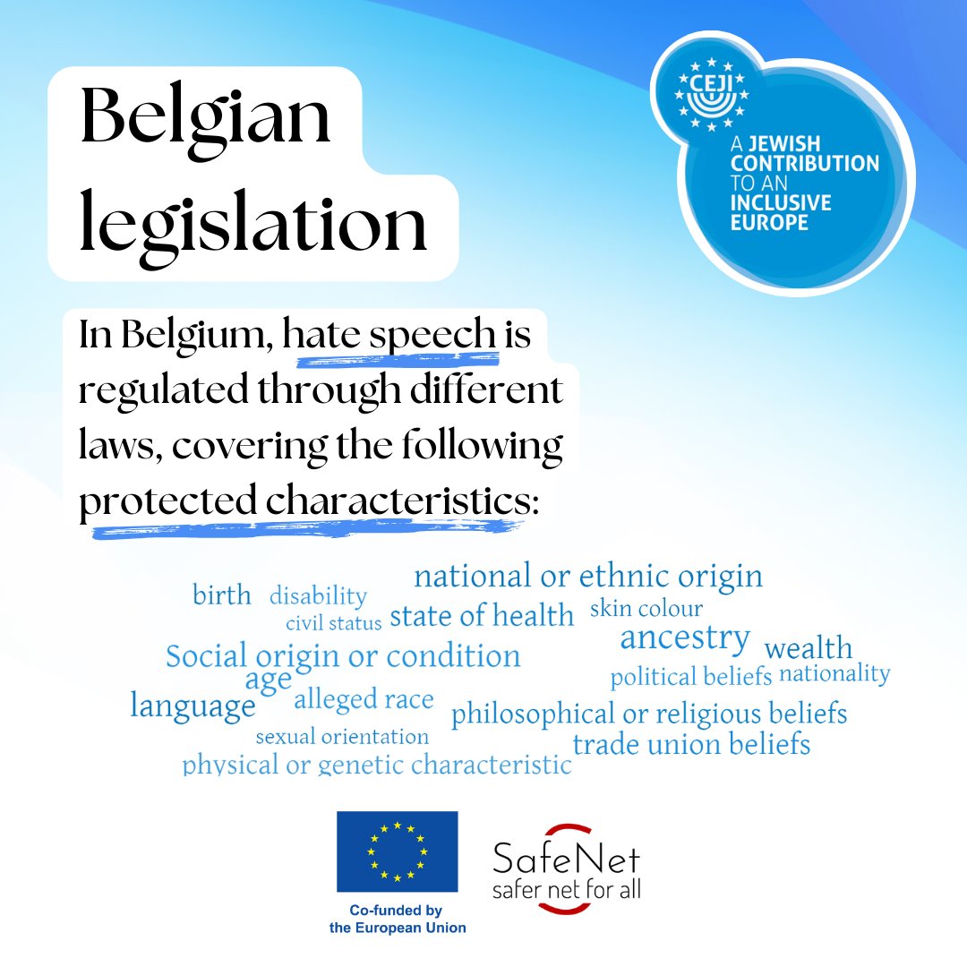 romeanews's tweet image. ➡️ #SafeNet project partners:
➡️CEJI - A Jewish Contribution to an Inclusive Europe is a leading independent Brussels-based anti-discrimination non-governmental organisation. Our vision is an inclusive and democratic #Europe in which people enjoy their unique potential with all…