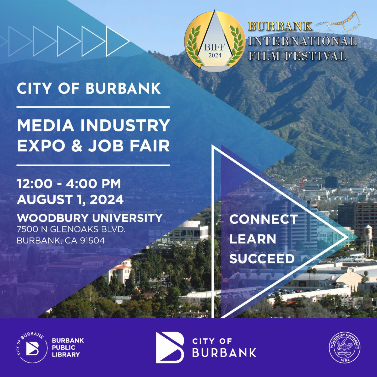 FilmFestBurbank's tweet photo. Join us at the City of Burbank's FREE Media Industry Expo &amp; Job Fair!

The City of Burbank proudly presents the first Media Industry Expo and Job Fair, a groundbreaking event designed to give you the knowledge and tools needed for a career in the media industry. https://t.co/oPPqjWN3xn