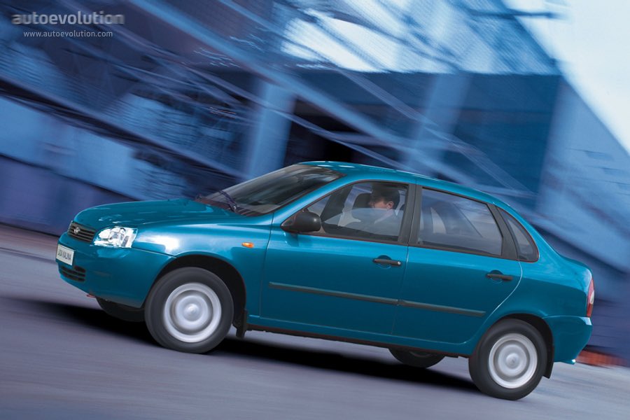 Lada_Ton's tweet photo. Post-communism, the Togliatti factory had its struggles but got back on its feet. They launched the 110 in ’96 and the Kalina in ’06.

The Kalina’s design? Let’s just say a few teams didn’t talk to each other! Rounded shape, mismatched headlights.

Inside, the headlight controls sat to the left of the steering wheel, German-inspired. But unlike them, the Kalina had seven air vents—Russian engineers know their winters! ❄️

Under the hood, a simple 1.6L engine from the Lada 110, delivering 80 hp with a 5-speed gearbox. The motto? “Keep it simple, Ivan.” 🚗💥 #Lada #Kalina #CarHistory #TON